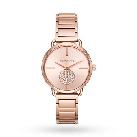 michael kors petite portia rose gold-tone watch 28mm|Petite Portia Rose Gold.